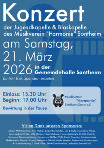 Einladung zu unserem Konzert