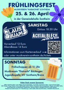 Frühlingsfest mit dem Musikverein „Harmonie“ Sontheim